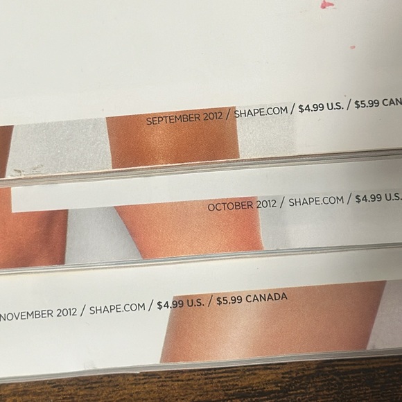 Shape Magazine lot of 3 2012 Fall issue’s - Picture 3 of 6